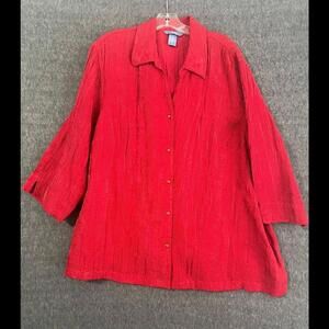 Napa Valley Red 3X Women's Button-Up Shirt